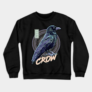 Crow - Black Crewneck Sweatshirt